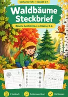 Vorschau - Arbeitsblätter - Waldbäume Steckbrief, Klasse 3-4, Vorlagen - Deckblatt
