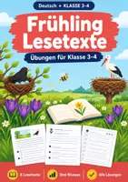 Vorschau - Arbeitsblätter - Frühling Lesetexte, Klasse 3-4, Übungen - Deckblatt