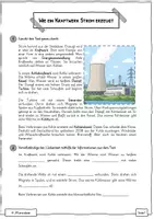 Vorschau - Arbeitsblätter - Wie ein Kraftwerk Strom erzeugt – Lesetext, Lückentext, Suchsel | NuT Klasse 8 - Seite 1