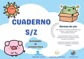 Vista previa - Hojas de trabajo - CUADERNO FONEMAS S/Z - página 1