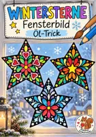 Vorschau - Mal- und Bastelvorlagen - Fensterdeko Winter Sterne Fensterbild Kunst Vertretungsstunde Klasse 1-4 - Deckblatt