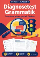 Vorschau - Arbeitsblätter - Grammatik, Klassenarbeiten-Set Deutsch, Klasse 6-7 - Seite 1