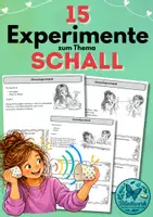 Vorschau - Arbeitsblätter - Schall: Experimente für den Sachunterricht, Arbeitsblätter - Deckblatt