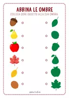 anteprima - Esercizi - Attività di Logica d'Autunno | Precalcolo e Discriminazione Visiva, Trova l'Intruso, Abbinamento, No Prep - Pagina 1
