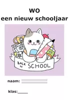 Voorbeeld - WO thema: een nieuw schooljaar - Voorblad