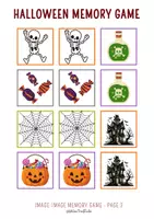 anteprima - Esercizi - Halloween Memor.y Game, vocabolario inglese - English vocabulary review - Pagina 3