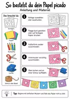 Vorschau - Mal- und Bastelvorlagen - Papel Picado – Bastelvorlagen zum Día de los Muertos - Seite 1