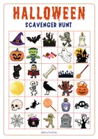 anteprima - Esercizi - Halloween Scavenger Hunt & Vocabulary, Caccia al Tesoro Inglese - Pagina 2