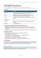 Vorschau - Klassenarbeiten - Schulaufgabe Argumentieren Kl. 8 – mit Musterlösung - Seite 1