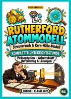Vorschau - Stundenentwürfe - Rutherford Atommodell / Kern-Hülle Modell - Kreative Unterrichtsstunde - Deckblatt