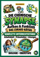 Vorschau - Stundenentwürfe - Synapse – Aufbau, Funktion & Signalübertragung | Curare-Rätsel mit Arbeitsblatt, Präsentation & Lösungen Sek II - Deckblatt