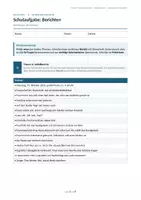Vorschau - Klassenarbeiten - Schulaufgabe Bericht Kl. 6 – mit Musterlösung - Deckblatt