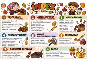 Vista previa - Hojas de trabajo - PACK CASTANYADA 🍂🌰 activitats per gaudir i aprendre a Infantil - página 1