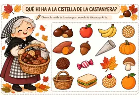 Vista previa - Hojas de trabajo - PACK CASTANYADA 🍂🌰 activitats per gaudir i aprendre a Infantil - página 3