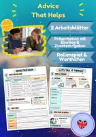 Vorschau - Stundenentwürfe - Giving Advice - Arbeitsblätter & Präsentation - Deckblatt