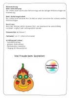 Vorschau - Arbeitsblätter - Giuseppe Arcimboldo - Obst- und Gemüsegesichter würfeln - Kunst mit Wasserfarben - Seite 2