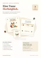 Vorschau - Mal- und Bastelvorlagen - Herbstferien-Gruß: Klappkarten für einen Teebeutel - Deckblatt