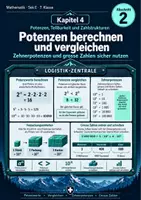 Vorschau - Unterrichtsreihen - Potenzen - Potenzen berechnen und vergleichen - Theorie- und Aufgabenheft inklusive Lösungen - Deckblatt