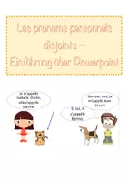 Vorschau - Präsentationen/Tafelbilder - Powerpoint: Einführung der unverbundenen Personalpronomen - Deckblatt