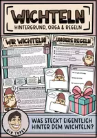 Vorschau - Bildkarten - Wichteln - Weihnachten - Regeln und Vorlagen - Deckblatt