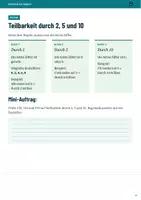 Vorschau - Unterrichtsreihen - Teilbarkeit - ggT und kgV - Theorie- und Arbeitsheft inklusive Lösungen - Seite 2