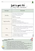Vorschau - Arbeitsblätter - Let´s get fit - Probeprojekt WiK 8+9 - Seite 1