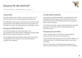 Vorschau - Stationenlernen - Im Zoo Erste Sätze lesen Satz Bild Zuordnung - Seite 2