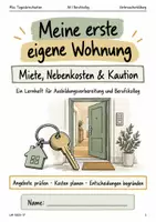 Vorschau - Stundenentwürfe - Erste Wohnung: Miete & Kaution – Klasse AV/BK - Deckblatt