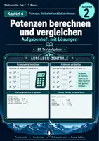 Vorschau - Arbeitsblätter - Potenzen - Potenzen berechnen und vergleichen - Aufgabenheft inklusive Lösungen - Deckblatt