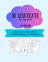 Vorschau - Arbeitsblätter - 10 Lesetexte für Jugendliche - B1 Niveau, DaF-DaZ - Deckblatt