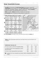 Vorschau - Arbeitsblätter - Bingo Hauptstädte Europas: Spiel Klasse 5-6 Vertretung - Deckblatt