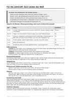 Vorschau - Arbeitsblätter - Quiz Länder der Welt: 20 Fragen mit Weltkarte Klasse 5-6 - Seite 2