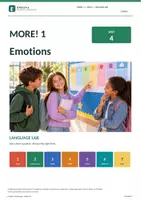 Vorschau - Stundenentwürfe - MORE! 1 Unit 4 (LP 2023) • ENGLIVA LANGUAGE LAB: Emotions – Short Questions & Answers - Deckblatt