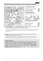 Vorschau - Arbeitsblätter - Escape Room Deutschland Klasse 4: Karte, Flüsse, Richtungen - Seite 1
