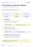Aperçu - Préparation de séance / Séance complète - Mes premiers chiffres romains – De 1 à 39 | CM1-CM2 | Gratuit - Page 1