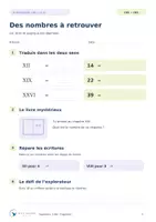 Aperçu - Préparation de séance / Séance complète - Mes premiers chiffres romains – De 1 à 39 | CM1-CM2 | Gratuit - Page 3