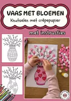 Voorbeeld - Tekenen en knutsel sjablonen - Bloemen knutselen met crêpepapier voor Moederdag en Vaderdag - Voorblad
