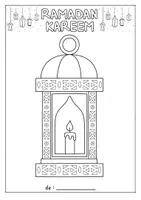 Aperçu - Matériel pour travaux manuels / dessin - Lanternes du Ramadan – coloriages - Page 1