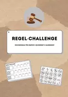 Vorschau - Arbeitsblätter - Regel-challenge: Wochenziele zum Einhalten der Klassenregeln - Deckblatt
