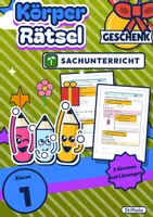 Vorschau - Arbeitsblätter - Rätsel Teile vom Körper | Klasse 1 - Deckblatt