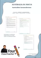 Vorschau - Stundenentwürfe - Australia in Focus – 13 Unterrichtsstunden für Englisch Klasse 9 | Landeskunde, Jobsuche & Bewerbung | differenziert mit Lösungen - Seite 1