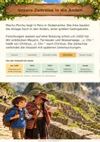Vorschau - Anderer Materialtyp - Lernheft Machu Picchu – Die Stadt der Inka Geschichte Sachunterricht - Seite 1