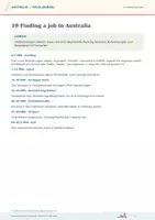 Vorschau - Stundenentwürfe - Finding a job in Australia, Unterrichtsplanung+ Lösungen/ 9. Klasse - Seite 2