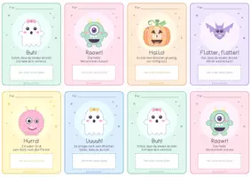 Vorschau - selbst erstellte Cliparts/Grafiken - Halloween NRW Willkommenskarten nach den Herbstferien Gruß - Seite 2