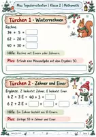 Vorschau - Stundenentwürfe - Mathe-Adventskalender Klasse 2 – Zahlen bis 100 - Seite 2