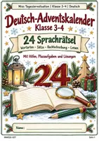 Vorschau - Stundenentwürfe - Deutsch-Adventskalender Klasse 3–4 – Sprachrätsel - Deckblatt