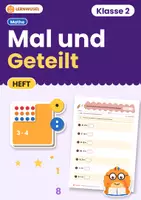 Vorschau - Arbeitsblätter - Mal und Geteilt mit Kernaufgaben – Übungsheft Klasse 2 | 19 Arbeitsblätter - Deckblatt