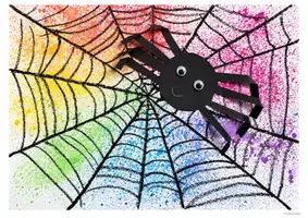 Vorschau - Mal- und Bastelvorlagen - Spinnenbild - Anleitung - Kunst (Halloween) - Seite 2