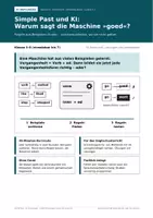 Vorschau - Unterrichtsreihen - Simple Past und KI: Warum sagt die Maschine »goed«? - Deckblatt