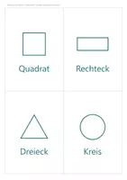 Vorschau - Arbeitsblätter - Geometrie Tafelbild & Präsentation Klasse 1/2 – ebene Figuren und Körper: Quadrat, Dreieck, Würfel, Kugel | PowerPoint + PDF - Seite 3